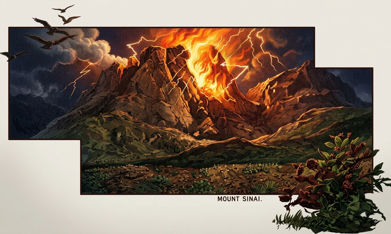 “From the blazing top of Sinai . . . spoke the law in tones that shook the world.”