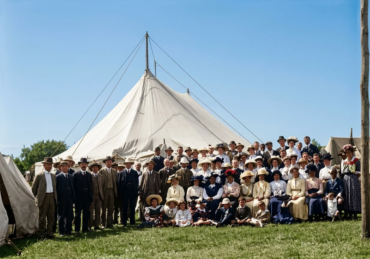 BELIEVERS ATTENDING THE GRAHAMSTOWN CAMP-MEETING