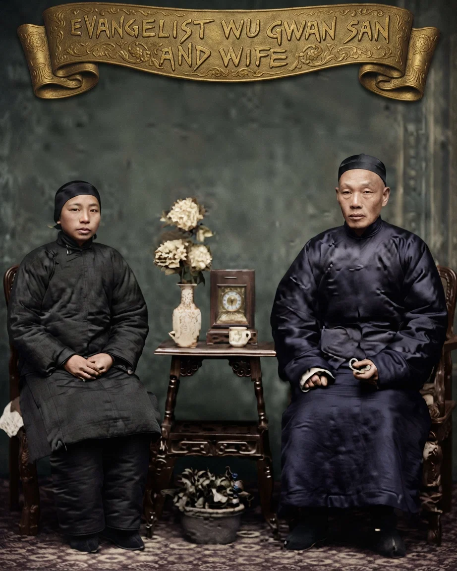 EVANGELIST WU GWAN SAN AND WIFE