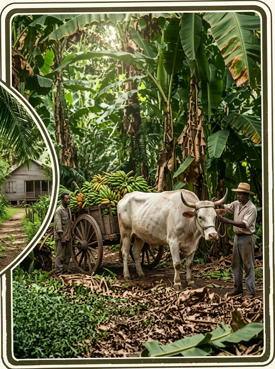 HARVESTING BANANAS