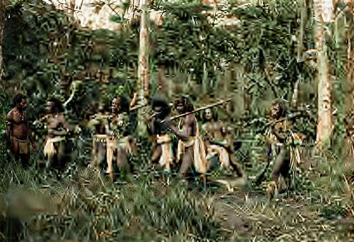 A Captured Man Who Is Being Dragged to the Oven.