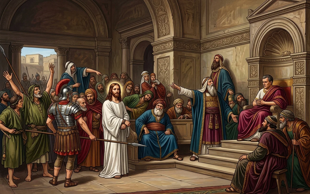 CHRIST BEFORE PILATE.