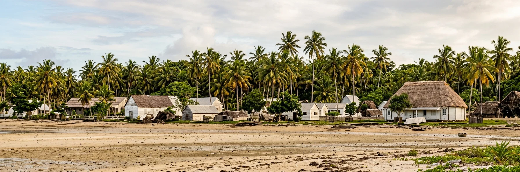 A VIEW OF NUKUALOFA, THE CAPITAL OF THE TONGAN ISLANDS.
(From a photograph kindly furnished by Brother E. C. Chapman.)