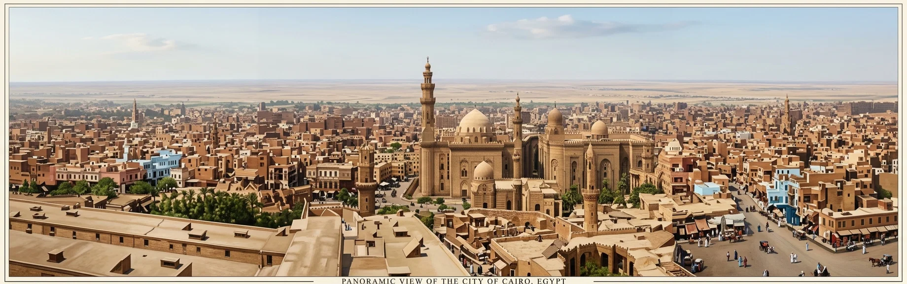 PANORAMIC VIEW OF THE CITY OF CAIRO, EGYPT