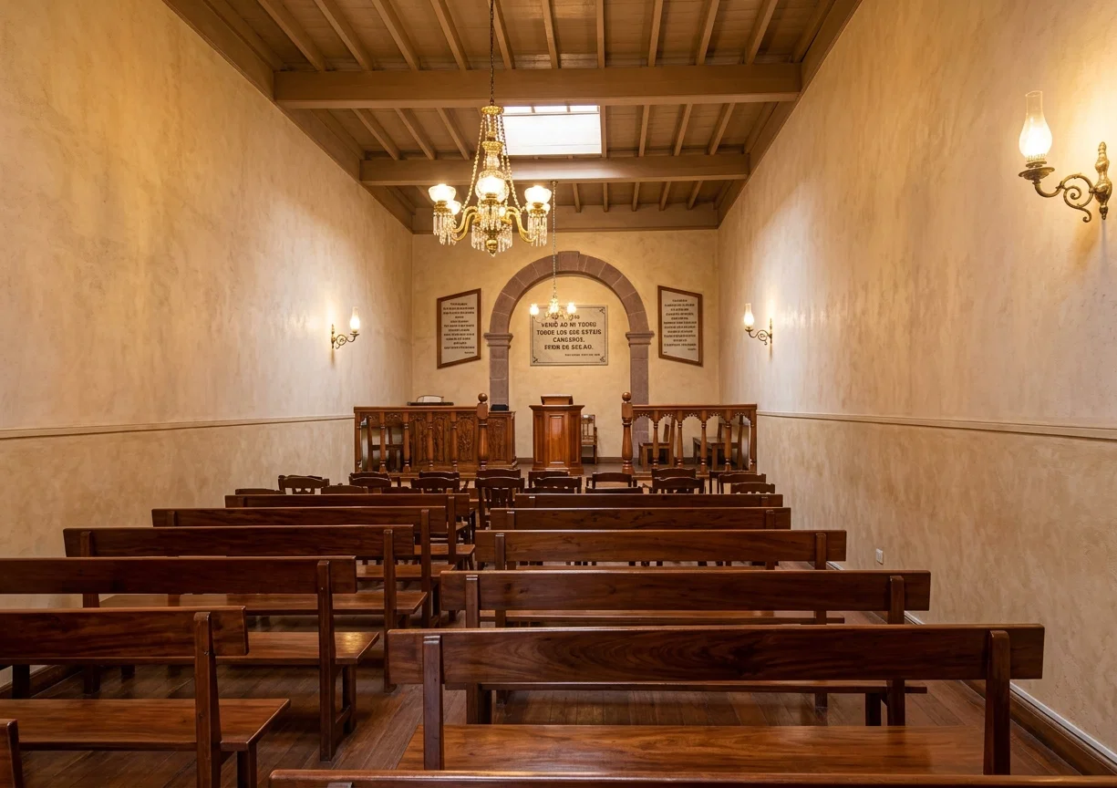 Protestant Mission Hall, Lima, Peru. From a work "Peru," by Miss Geraldine Guinness.