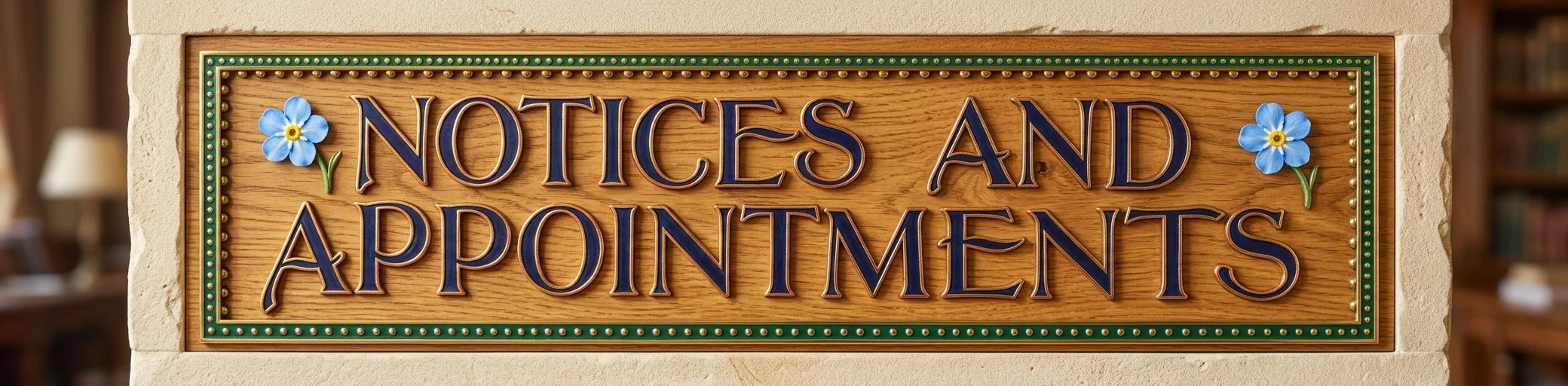 NOTICES AND APPOINTMENTS