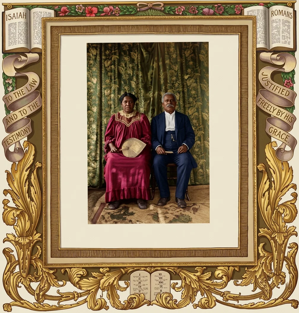 BROTHER AND SISTER AMBROSE, OF FIJI. HE WAS A CHIEF, AND A LEADER IN OUR CHURCH AT SUVA