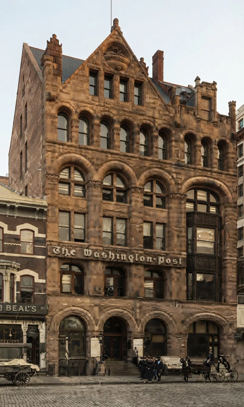 Office of the Washington "Post," the paper recently boycotted by the Roman Catholics of Washington, D. C., at the direction of the Roman Catholic clergy of the city, because in its issues of August 9, 10, and 11, 1913, it published an account of the death of Florence Cleland, a 17-year-old Protestant girl, who lost her life in an attempt to escape from the Home of the Good Shepherd, a Catholic institution, early Friday morning, August 8, and stated that there was a demand on the part of the citizens of Washington for an investigation into the treatment of the inmates of this institution.