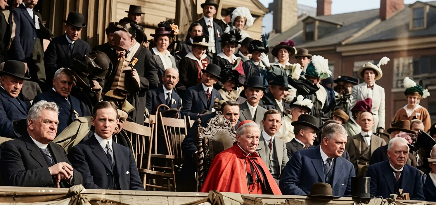 Dignitaries of Church and State Reviewing the Parade of the American Federation of Catholic Societies at Baltimore, Sept. 29, 1914