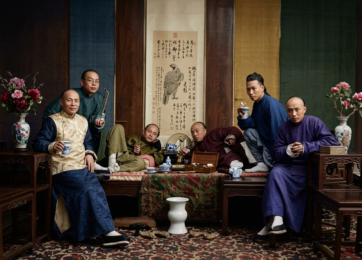 CHINESE OPIUM SMOKERS