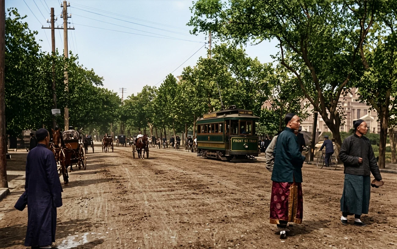 ALONG FRONT STREET, SHANGHAI