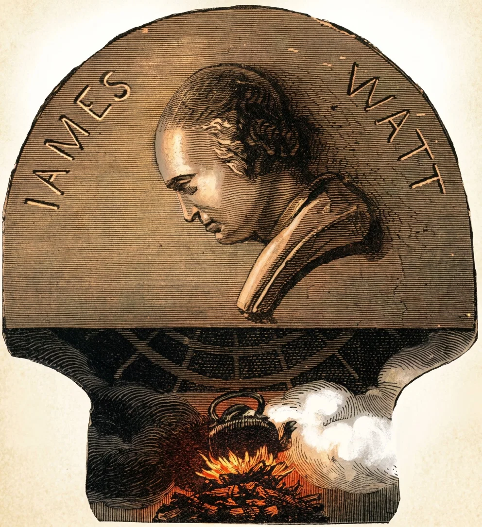 James Watt, the Supposed Discoverer of Steam Power.