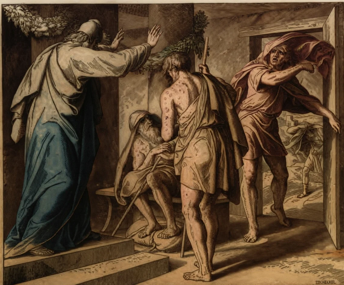 Job and His Three Comforters.