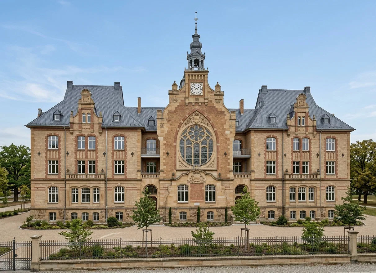 MAIN BUILDING OF THE FRIEDENSAU SCHOOL