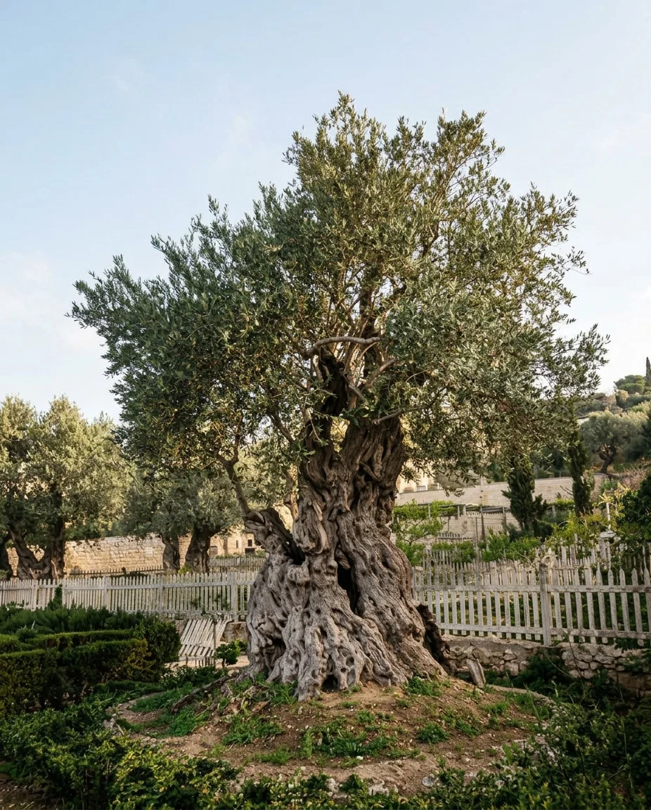 OLIVE TREE IN GETHSEMANE.