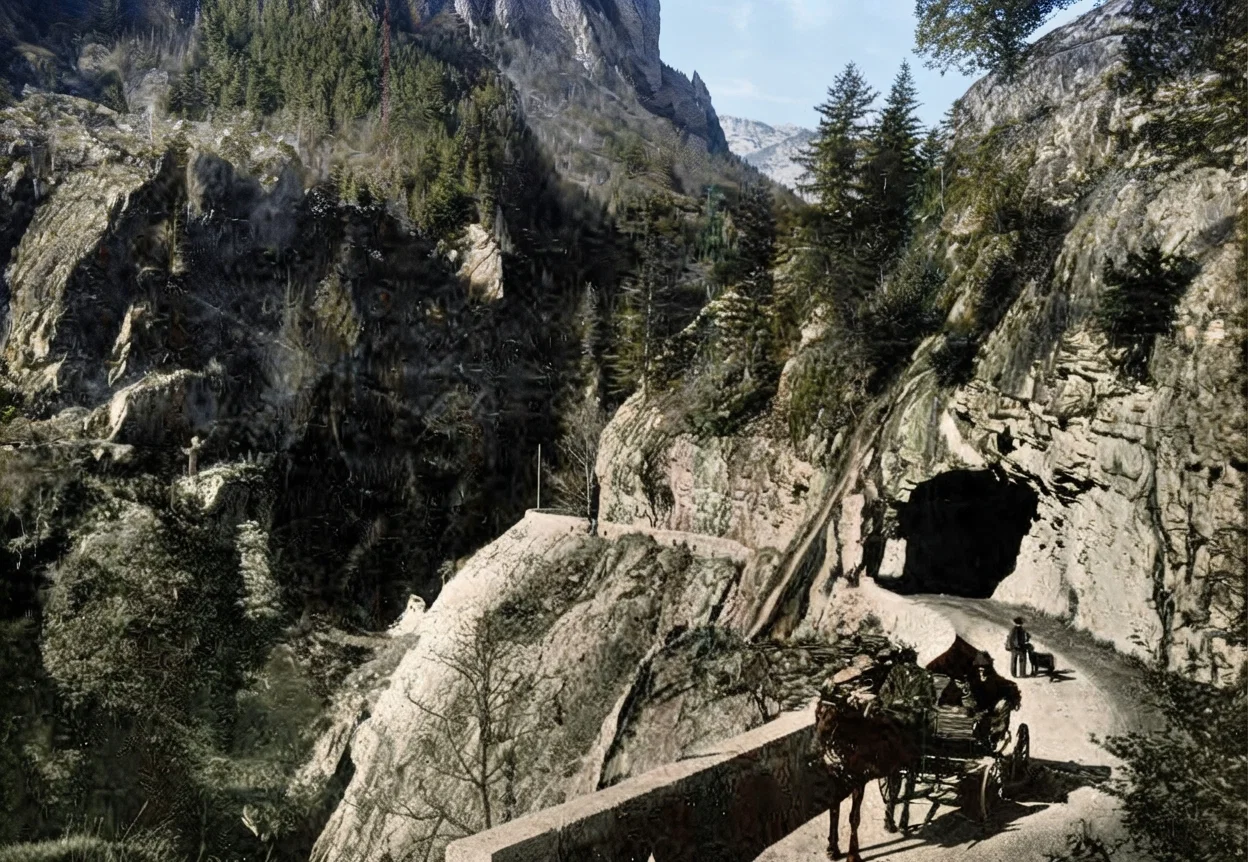 On the Grimzel Road, Swiss Alps.