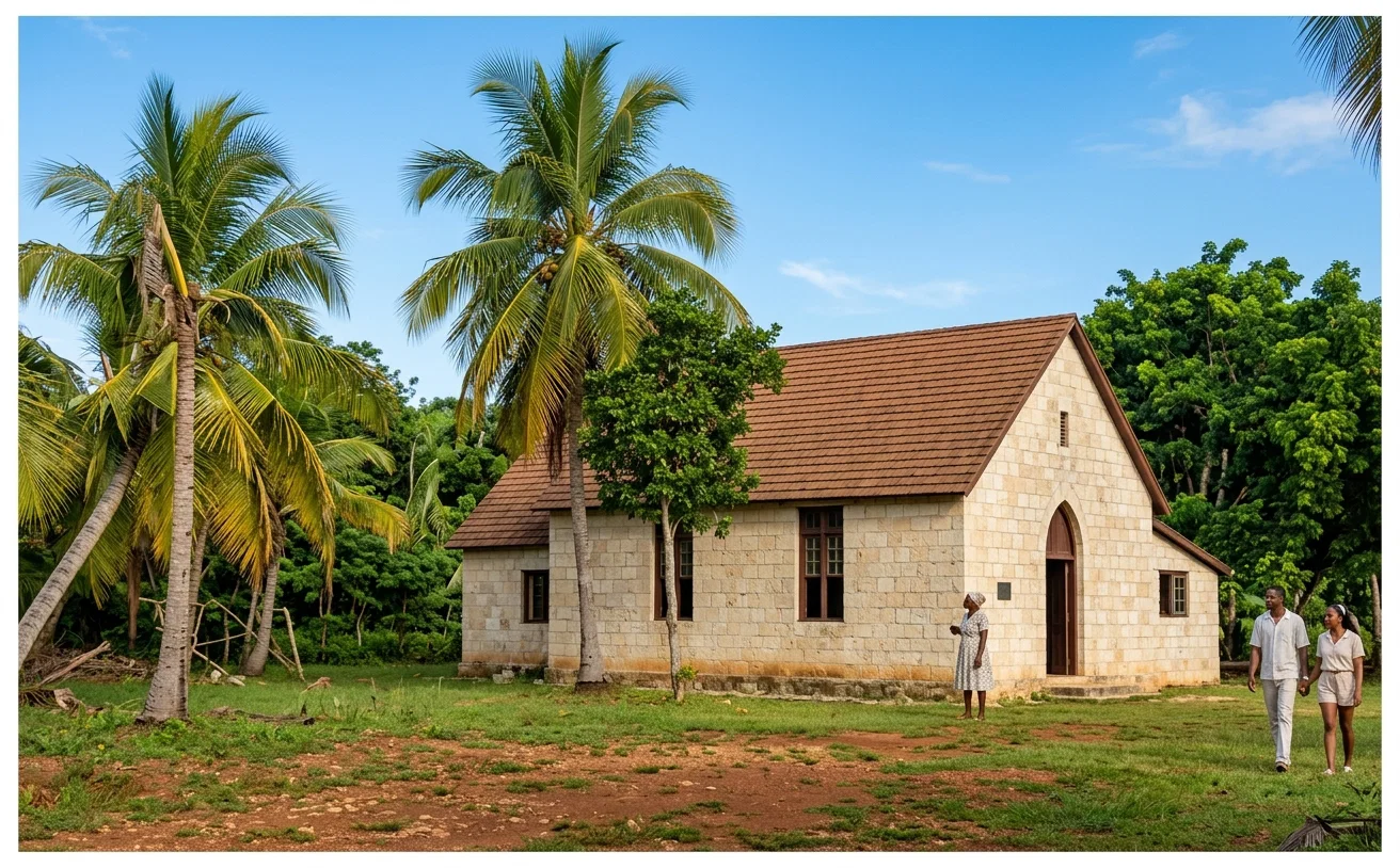 CHURCH RECENTLY BUILT AT MARCH TOWN, WESTERN JAMAICA