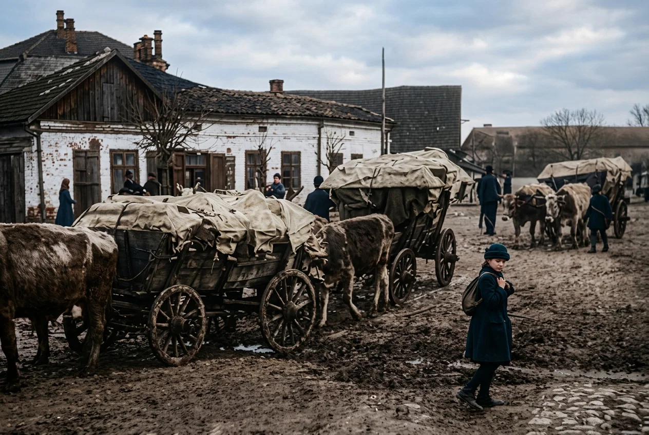 Wagonloads of Typhus Victims