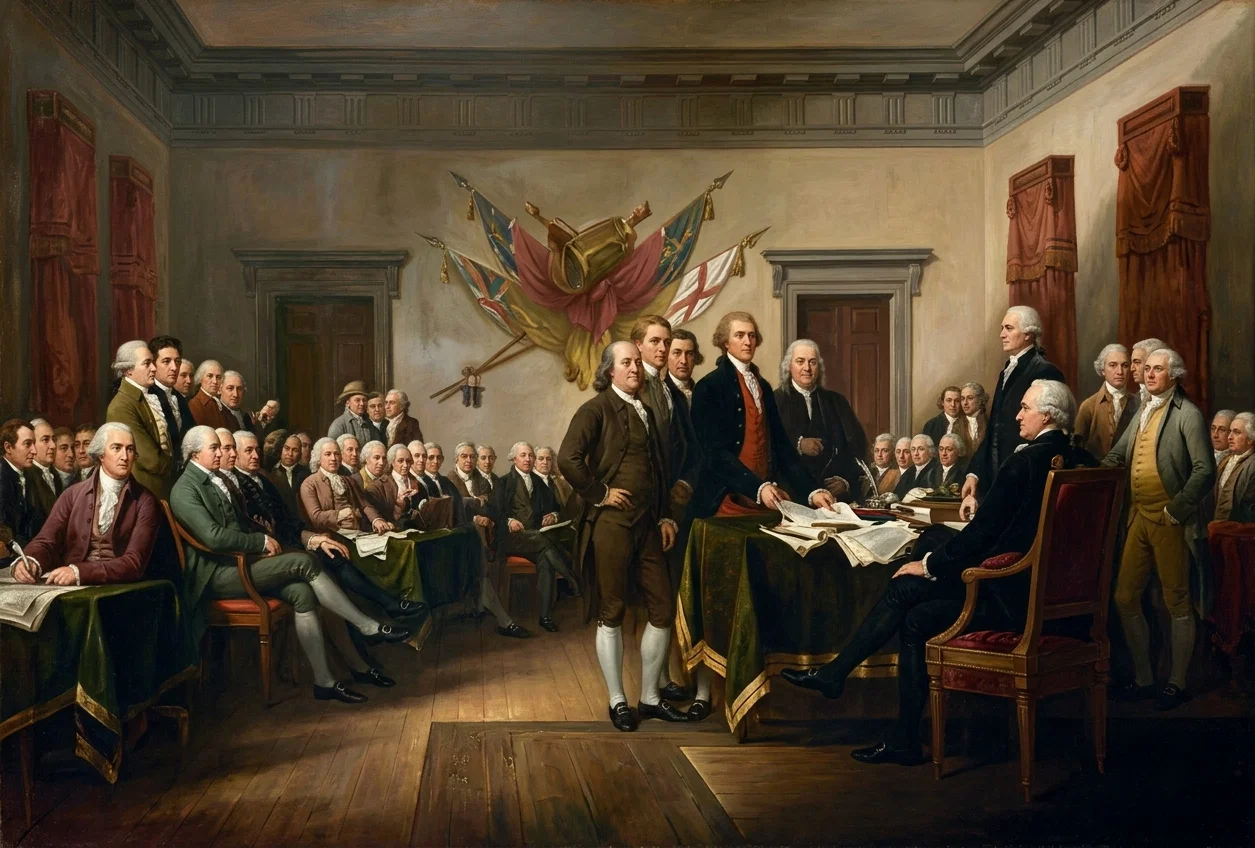 SIGNING OF THE DECLARATION OF INDEPENDENCE.