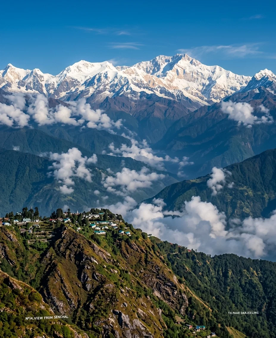 DARJEELING (INDIA) AND THE HIMALAYAS FROM MOUNT SENCHAL (See Page 16)