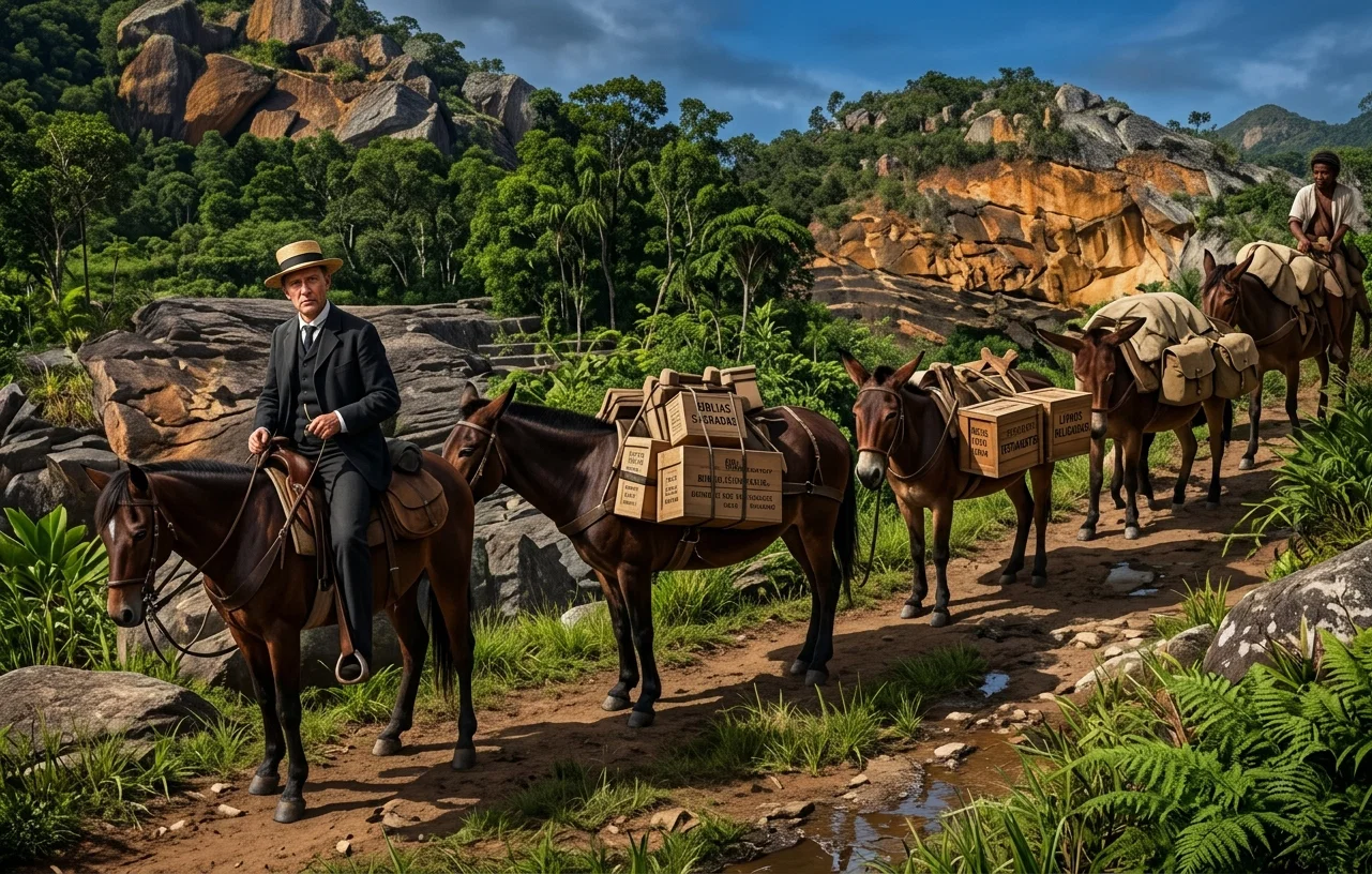 From the Bible in the World
A BIBLE COLPORTEUR TRAVELING IN BRAZIL