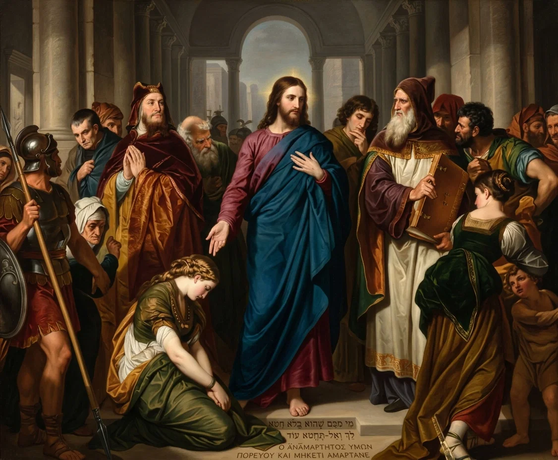 “Let him that is without sin among you cast the first stone.”