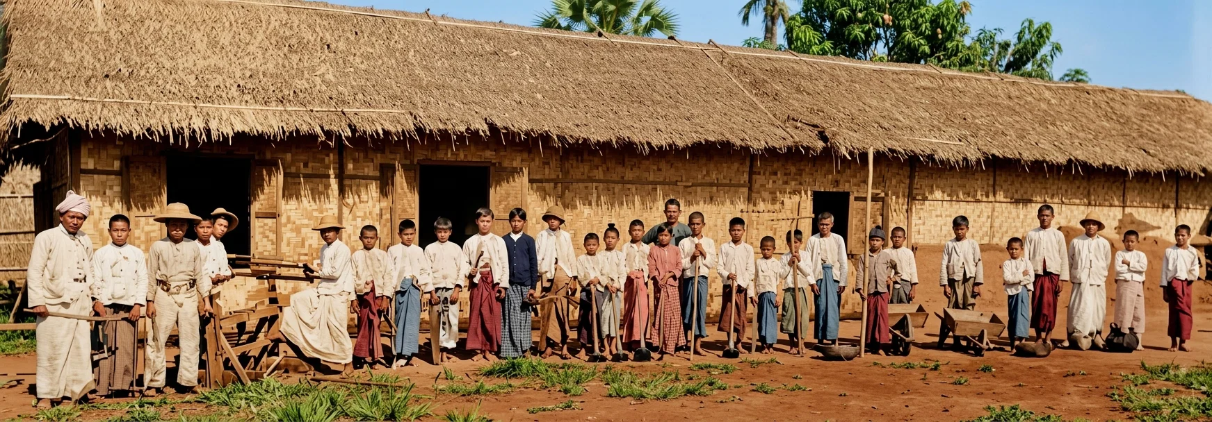 WORKSHOPS OF THE MEIKTILA INDUSTRIAL SCHOOL, BURMA—CLASSES READY FOR WORK