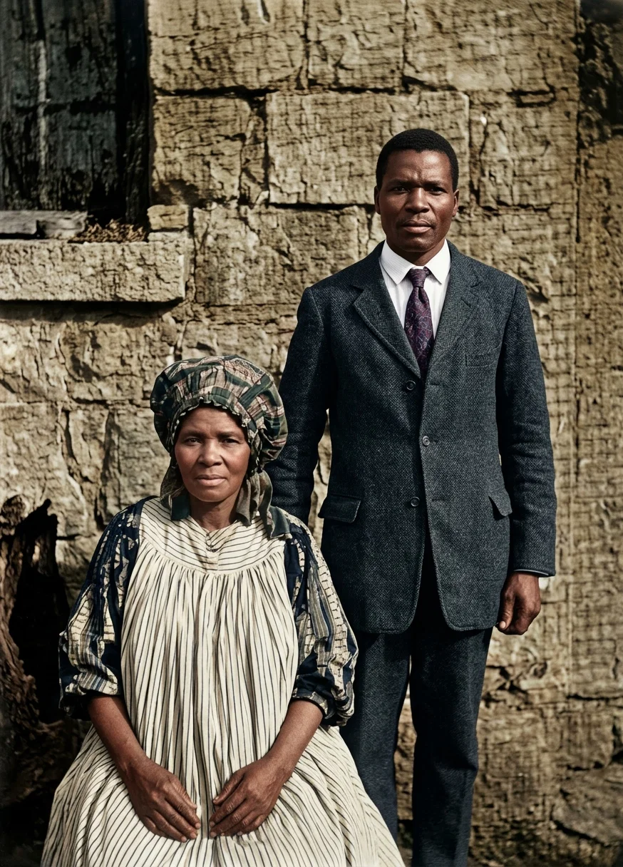 JOSHUA NDABAMBI AND HIS WIFE