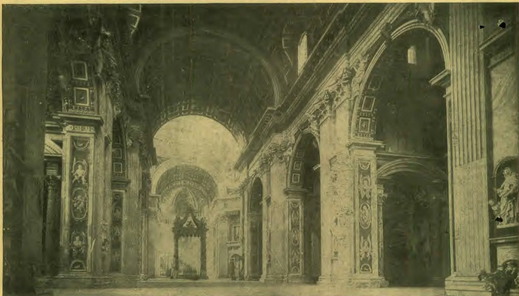 Interior of the Vatican Church.