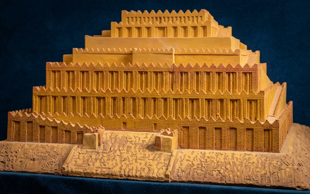 MODEL OF BABYLONIAN TEMPLE TOWER