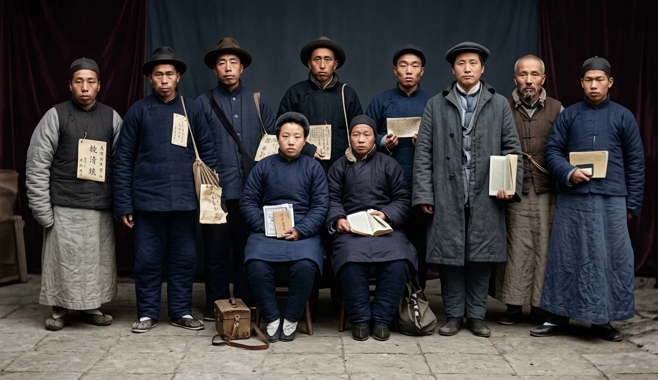 GROUP OF HUNAN, CHINA, COLPORTEURS