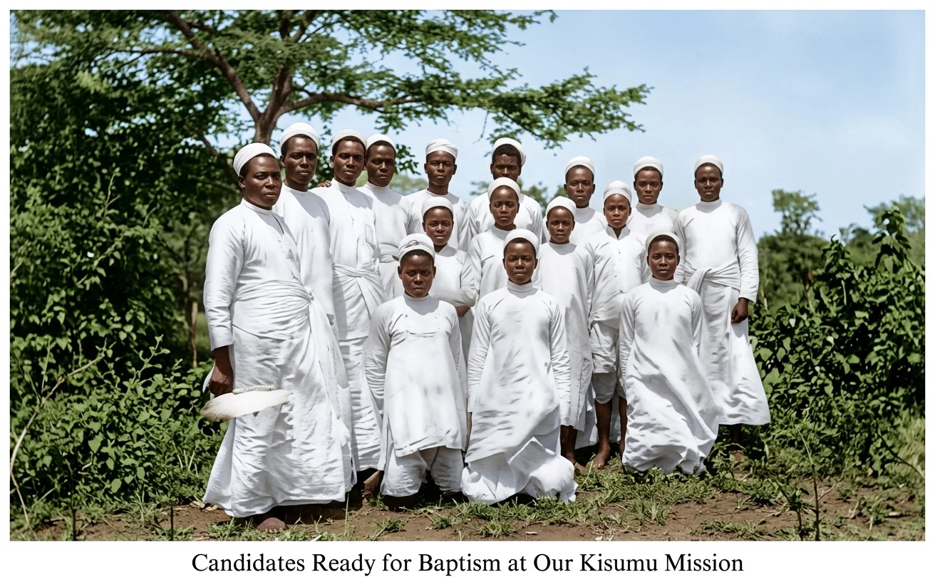 Candidates Ready for Baptism at Our Kisumu Mission
