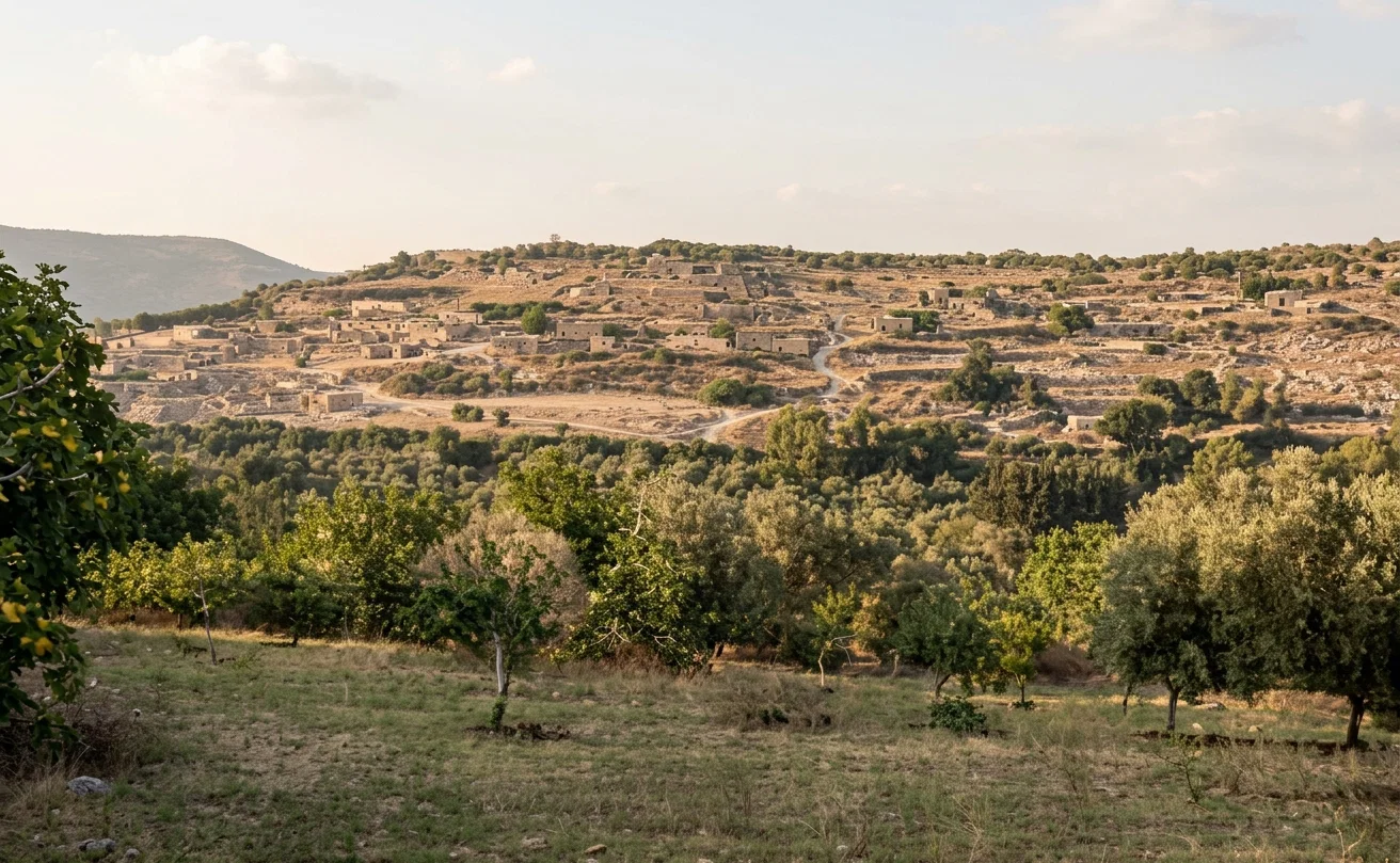 CANA OF GALILEE, WHERE JESUS TURNED THE WATER INTO WINE.
