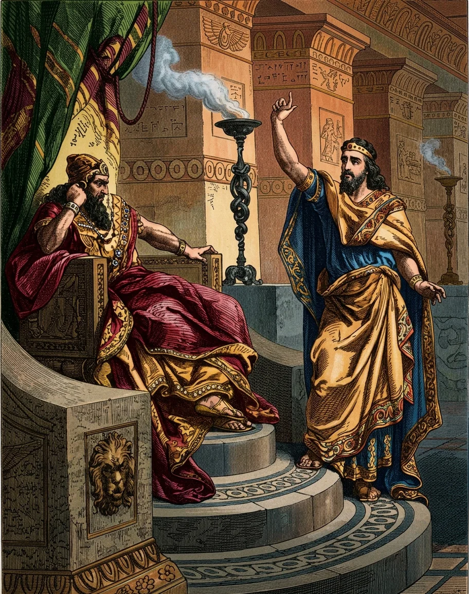Daniel telling the king his dream and its interpretation
