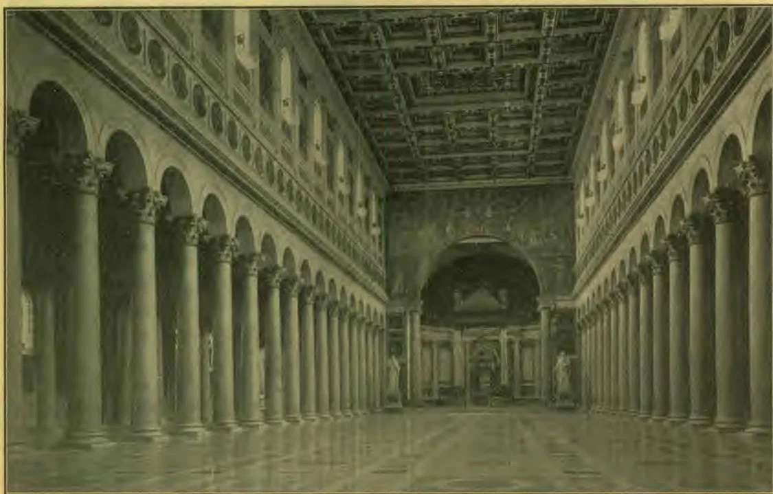 Interior of St. Paul’s Church, Rome.