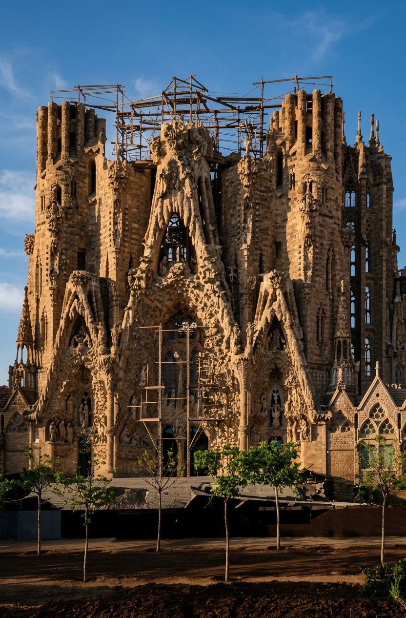 LA SAGRADA FAMILIA (THE CHURCH OF THE HOLY FAMILY),
BARCELONA, SPAIN
(Article on page 16)