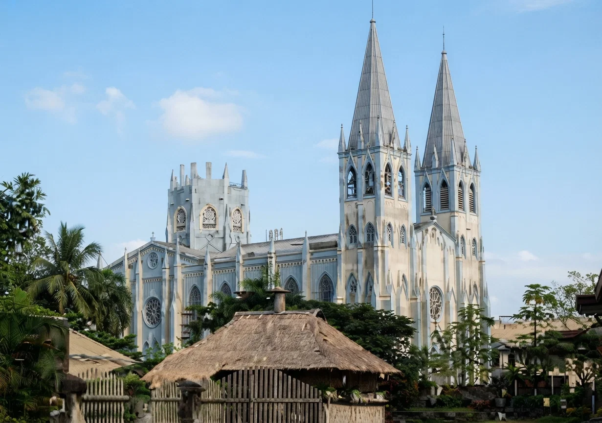 San Sebastian Church, Manila, Philippine Islands.