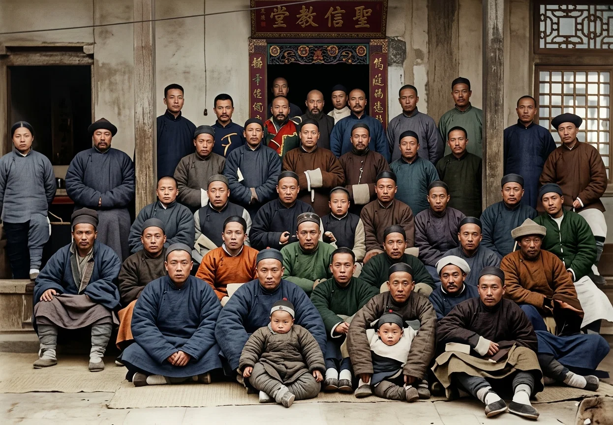 NATIVE CHRISTIAN MEN AT THE SIANG-CHENG CONFERENCE