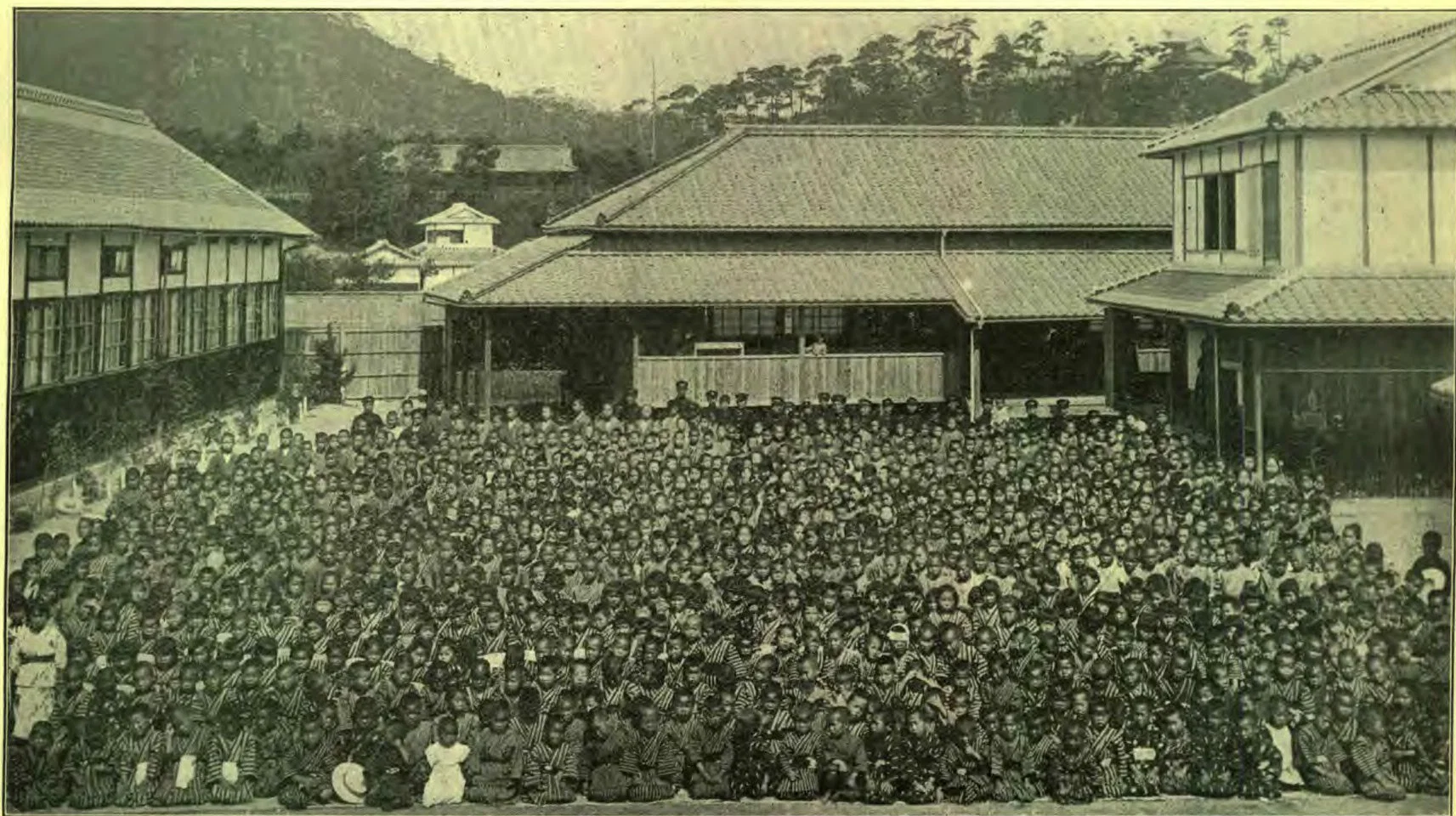 1,200 Children of an Orphanage in Japan. See article, page 4.