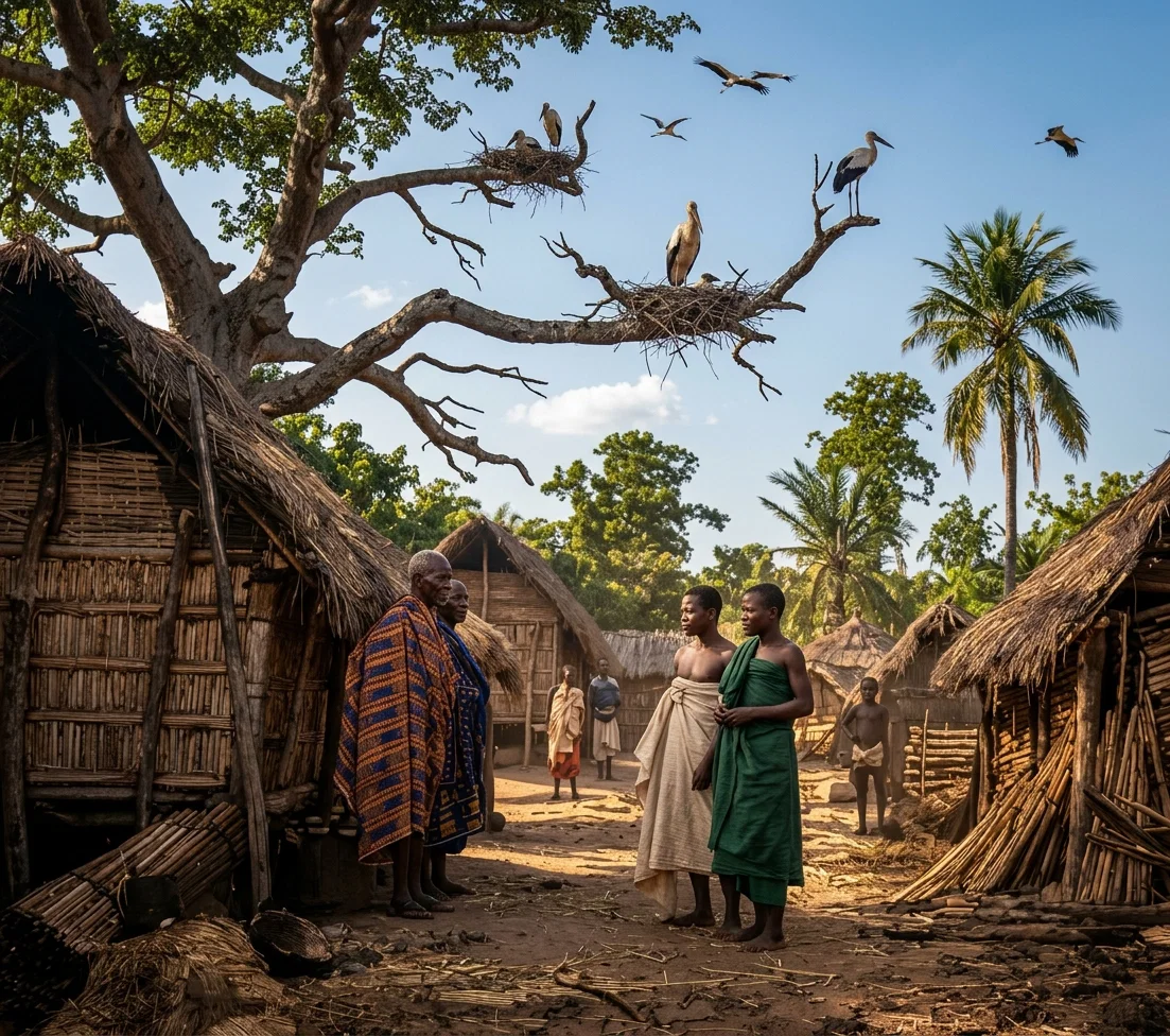 An African Village.