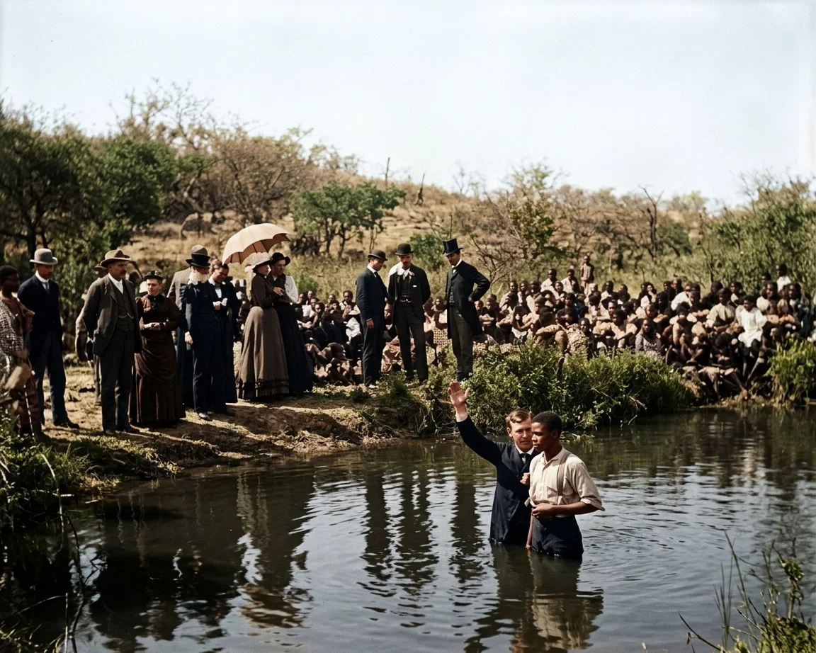 THE BAPTISM ON THE MISSION FARM