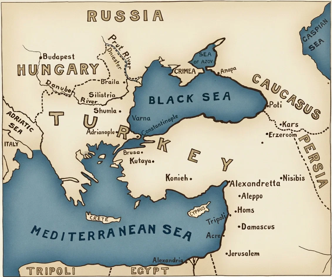 DISTANCES FROM CONSTANTINOPLE