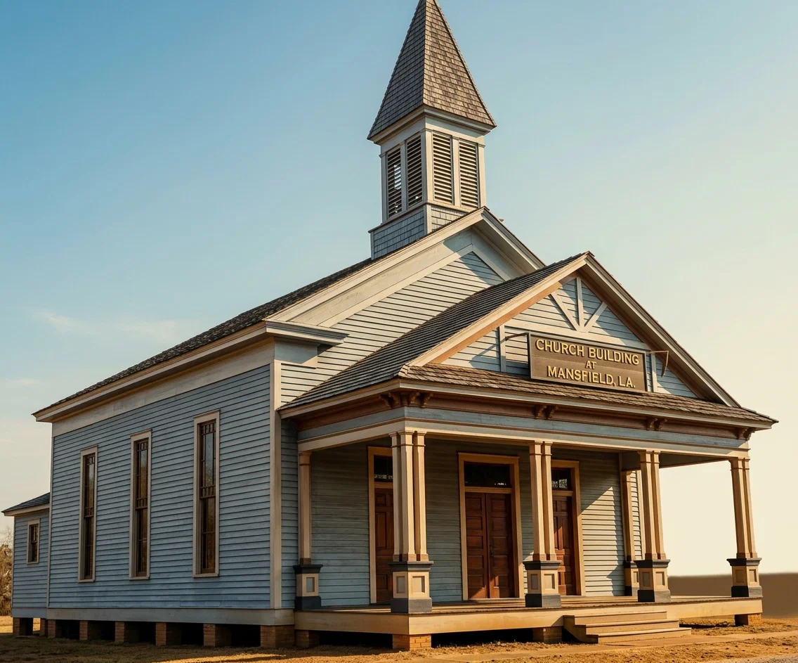 CHURCH BUILDING AT MANSFIELD, LA.