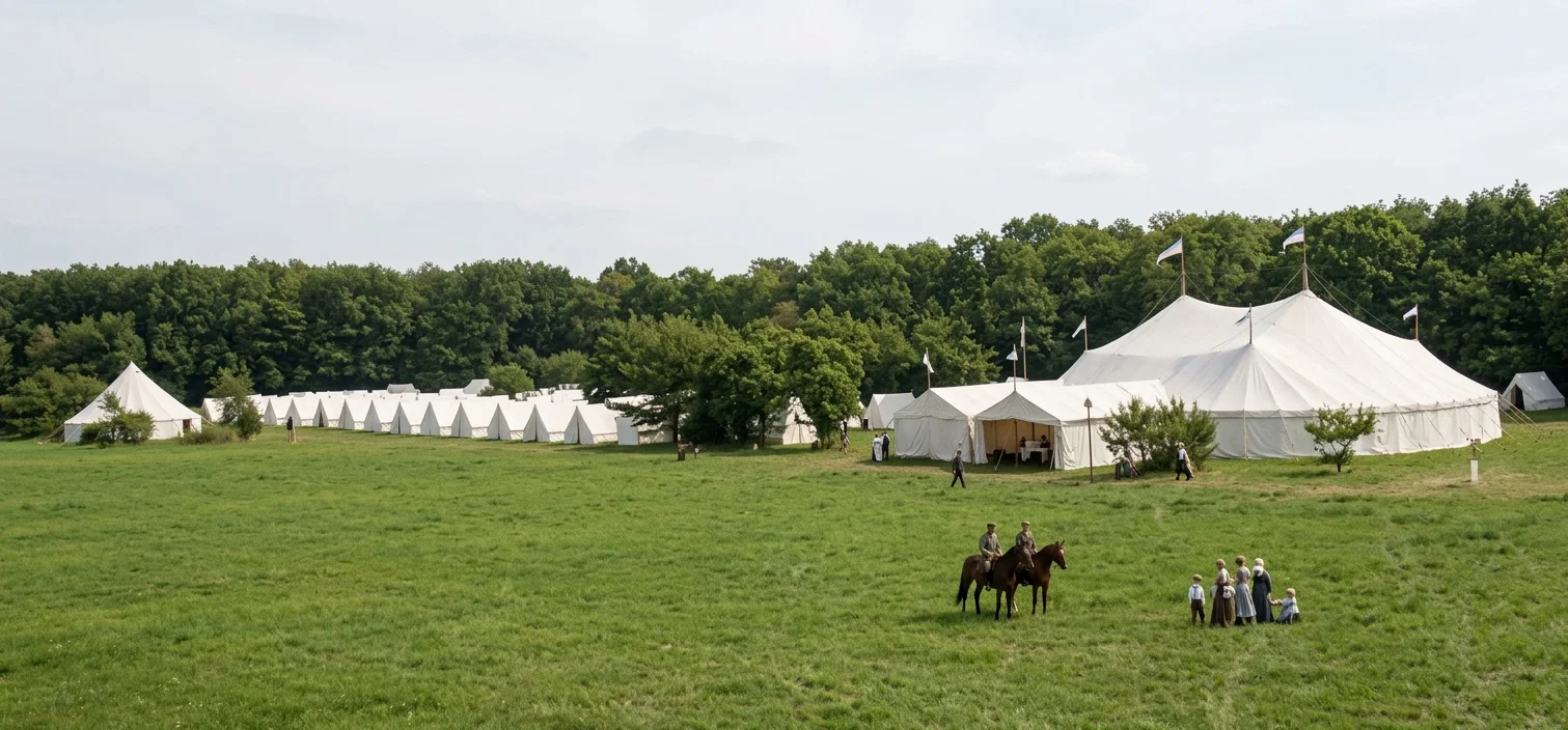 THE CAMP AT FRIEDENSAU, GERMANY