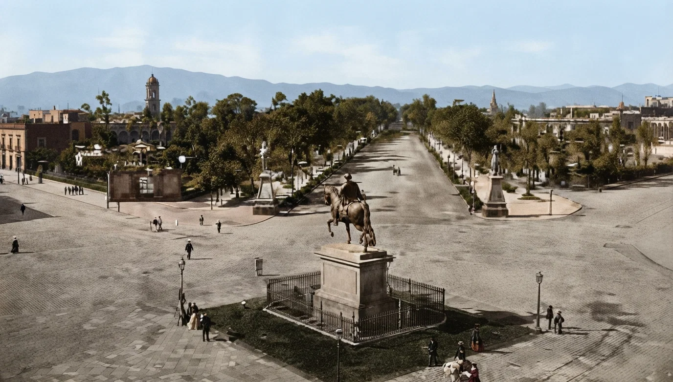 The Main Street of the City of Mexico.