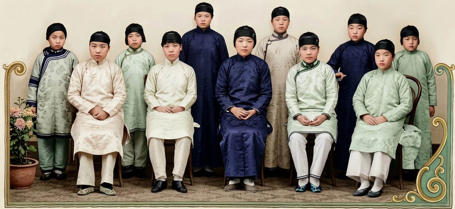 PUPILS OF THE CANTON (CHINA) GIRLS' SCHOOL