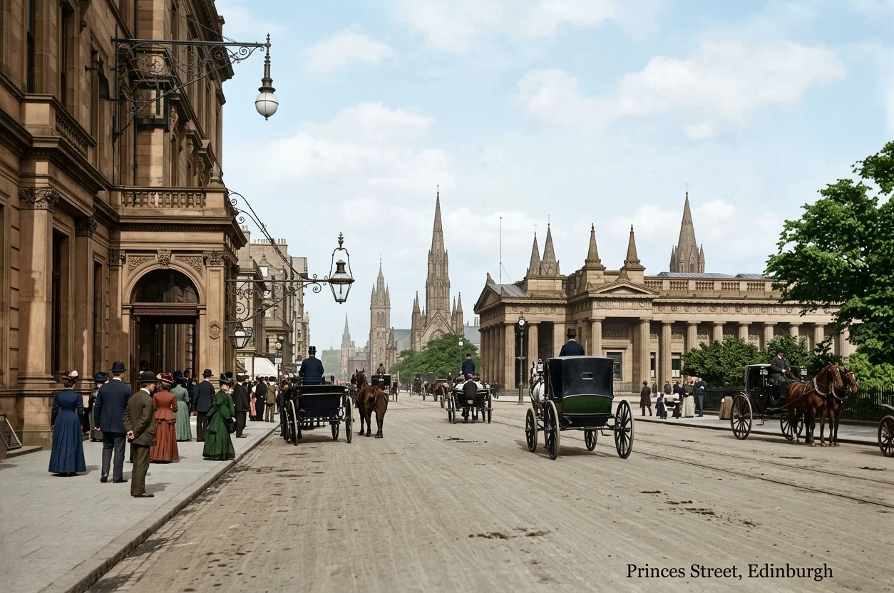 SCENE IN EDINBURGH, SCOTLAND