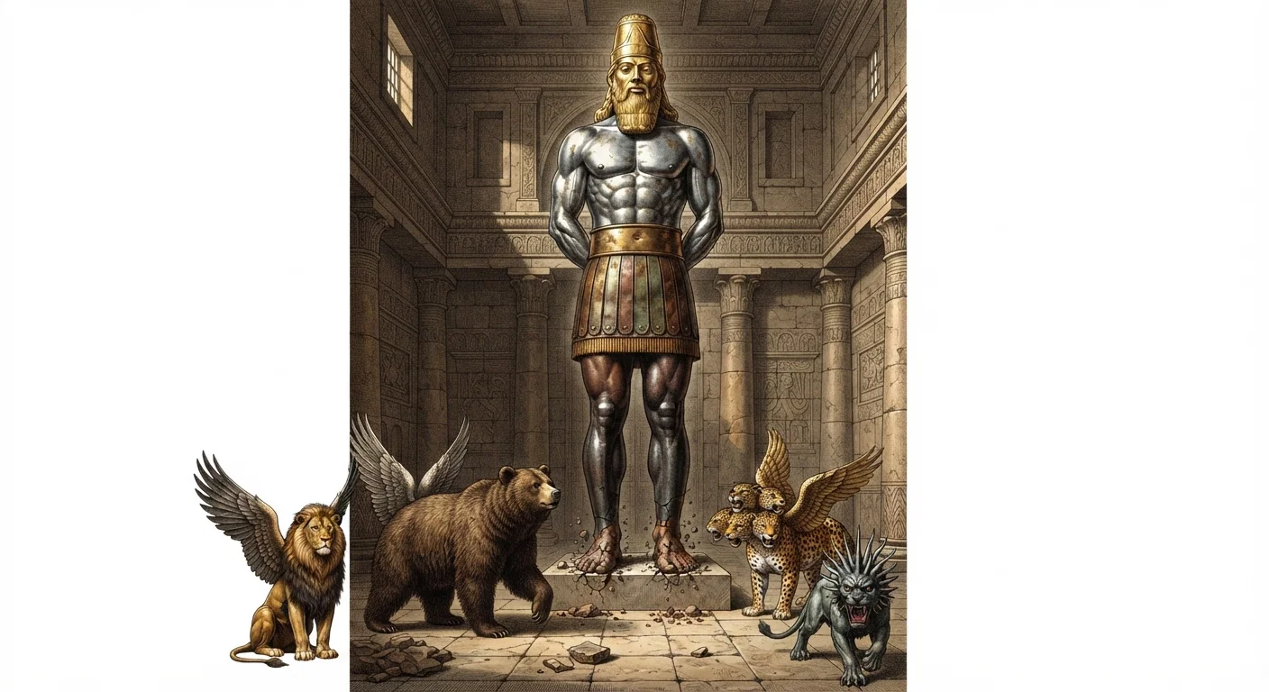 La Grande Statue de Daniel II, et les Quatre Betes Symboliques, et quelques remarques sur la Seconde Venue de Christ, et sur le Cinquième Royaume Universel...