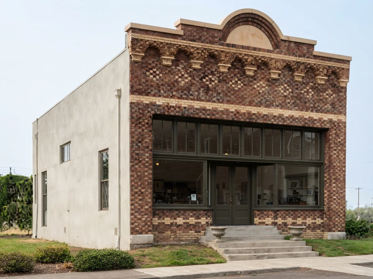 Front view of our new branch office, Twenty-First and E. Flanders streets, Portland, Oregon