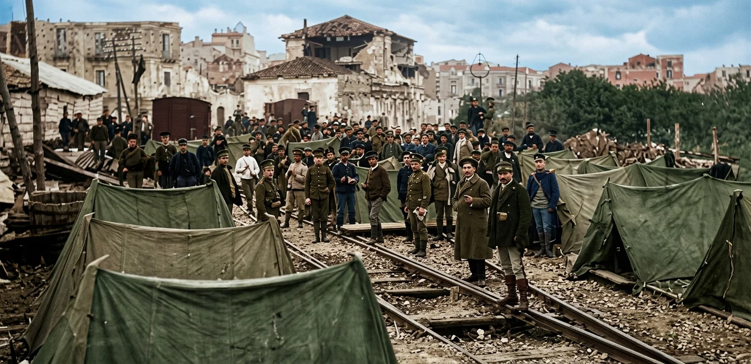 CAMP OF BRITISH AND RUSSIAN MARINES AT REGGIO.